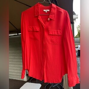 Madewell silk button up shirt